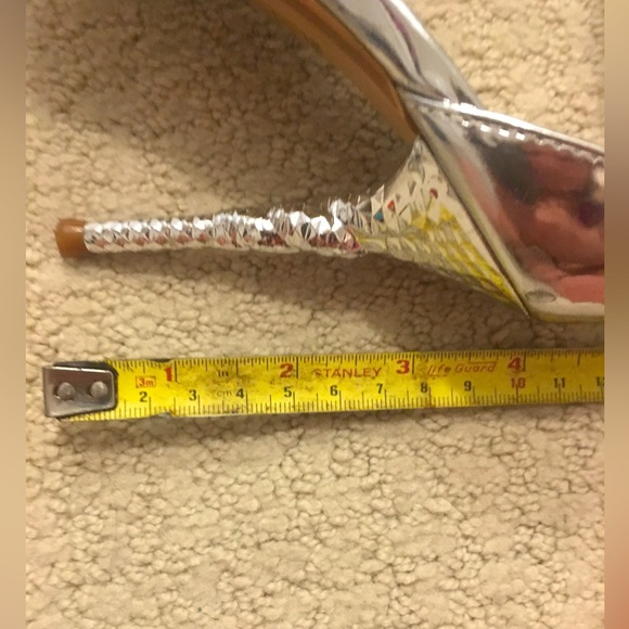 Little Empresses Silver Heeled Sandals - Picture 3 of 13